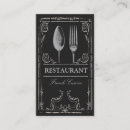 Buscar restaurante retro tarjetas de visita Cafetería