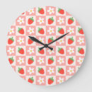 Buscar rosa la fresa de relojes de pared Adorable