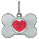 Buscar corazón rojo collares Perros