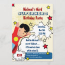 Buscar superhombre invitaciones Fiesta