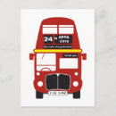 Buscar autobús de londres invitaciones Rojo