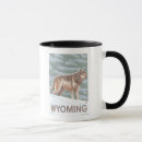 Buscar lobo tazas Wyoming