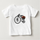 Buscar bicicleta con las flores camisetas Para niños