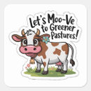 Buscar cow pegatinas Divertido