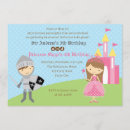 Buscar del caballero y la princesa invitaciones de cumpleaños Chica