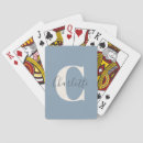 Buscar novia barajas de cartas Azul polvoriento
