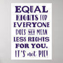 Buscar igualdad posters Azul