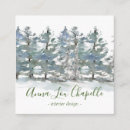 Buscar árboles forestales tarjetas de visita Rústico