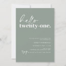Buscar feliz 21 invitaciones de cumpleaños Moderno