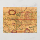 Buscar mapa del mundo vintage postales Para todos