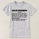 Buscar ingeniero de ventas camisetas Profesión