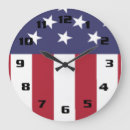 Buscar patriotismo relojes de pared Estrellas y barras
