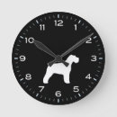 Buscar schnauzer relojes de pared Perro