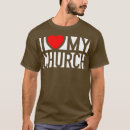 Buscar amo mi iglesia camisetas Corazón