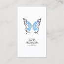 Buscar mariposas azules tarjetas de visita Elegante