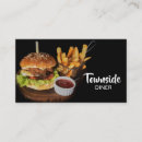 Buscar hamburguesas tarjetas de visita Barbacoa