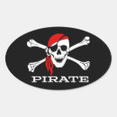 Buscar cráneo y bandera pirata pegatinas Tesoro