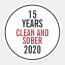 Buscar sobriedad pegatinas Limpio y sobrio