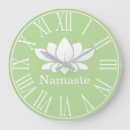Buscar flor loto de relojes de pared Namaste