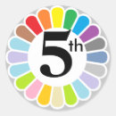 Buscar número 5 pegatinas Quinto