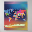 Buscar mapas del mundo posters General y unisex
