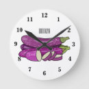 Buscar berenjena relojes de pared Morado