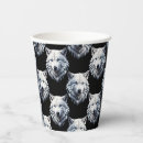Buscar lobo papel vasos Animal