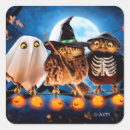 Buscar búhos divertidos pegatinas Halloween