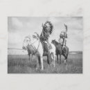 Buscar indio en caballo postales Nativo americano