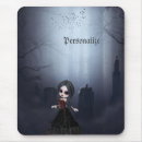 Buscar chica gótico alfombrillas de raton Espeluznante