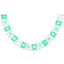 Buscar verde y blanca banderines Graduación