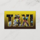 Buscar taxista amarillo tarjetas de visita Conductor