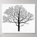 Buscar árbol blanco negro posters Simple