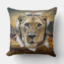 Buscar leones africanos cojines Safari