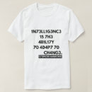 Buscar inteligencia camisetas Cambio