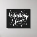 Buscar el conocimiento es poder posters Educación