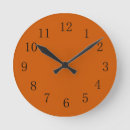Buscar naranja quemado relojes de pared Para todos