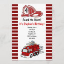 Buscar del coche bomberos invitaciones de cumpleaños Fuego
