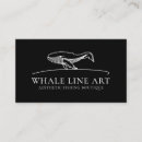 Buscar ballena tarjetas de visita Elegante