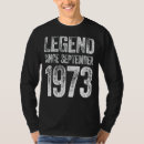 Buscar leyenda desde 1973 camisetas Vintage