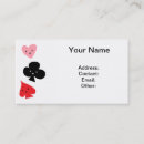 Buscar naipes tarjetas de visita Corazón