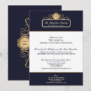 Buscar familia invitaciones Azul marino