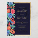 Buscar azul y naranja invitaciones Contemporáneo