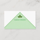 Buscar hojas verdes tarjetas de visita Hermoso