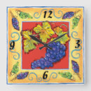 Buscar uva relojes de pared Vino