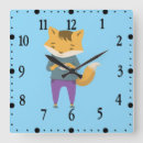 Buscar hora para el té relojes de pared Animal