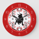 Buscar año nuevo chino relojes de pared Rojo