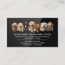 Buscar adiestrador perros de tarjetas de visita Perrito