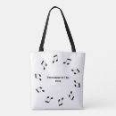 Buscar notas musicales bolsos tote Música