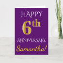Buscar sexto tarjetas de aniversario Elegante